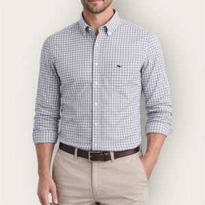 Vineyard Vines | Classic Fit Tucker Shirt | Raglan Long Sleeve Gingham